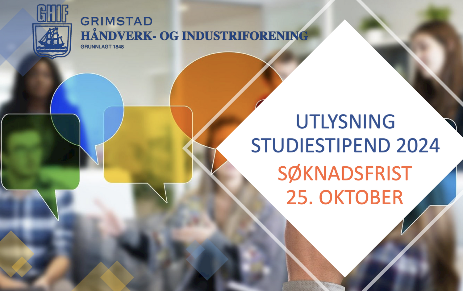 Utlysning GHIF studiestipend 2024