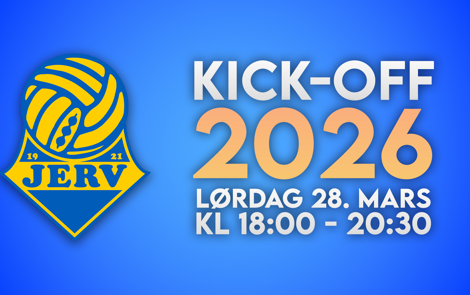 Årets fotballkveld – lørdag 28. mars kl 18