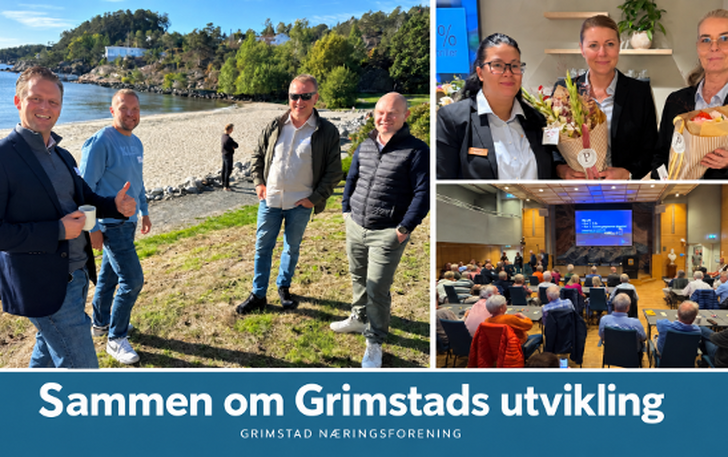 Med Grimstads næringsliv i sentrum - en travel høst